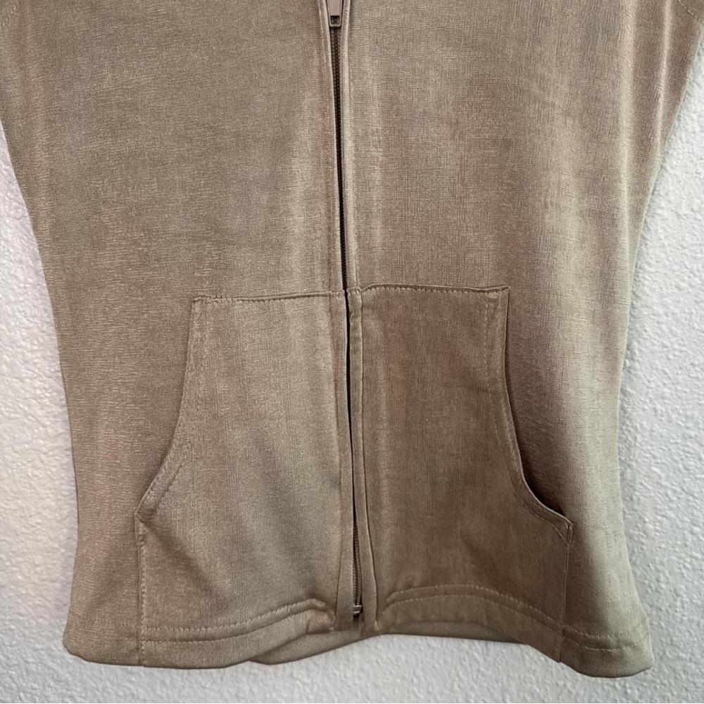 Vintage Zip Up Hooded Vest - Picture 6 of 8